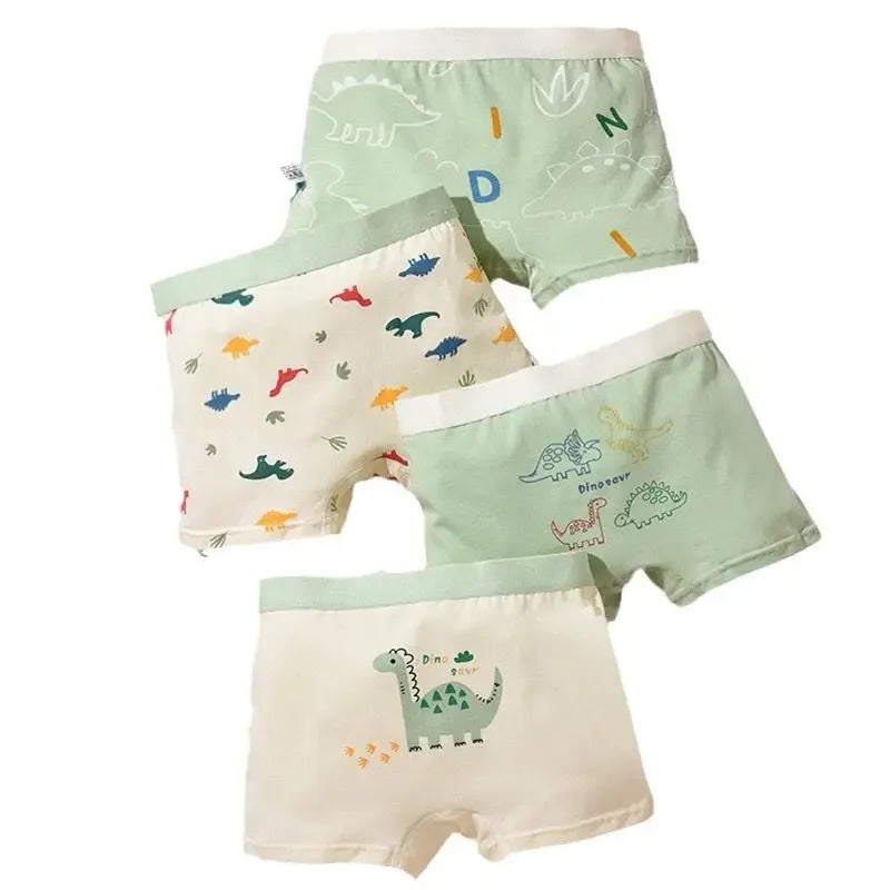 4PC Boys  Boxer Underwear  Cotton