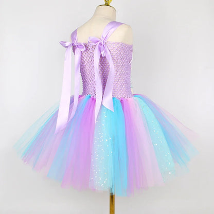 Princess Mermaid Tutu Dresses Costume for Kids
