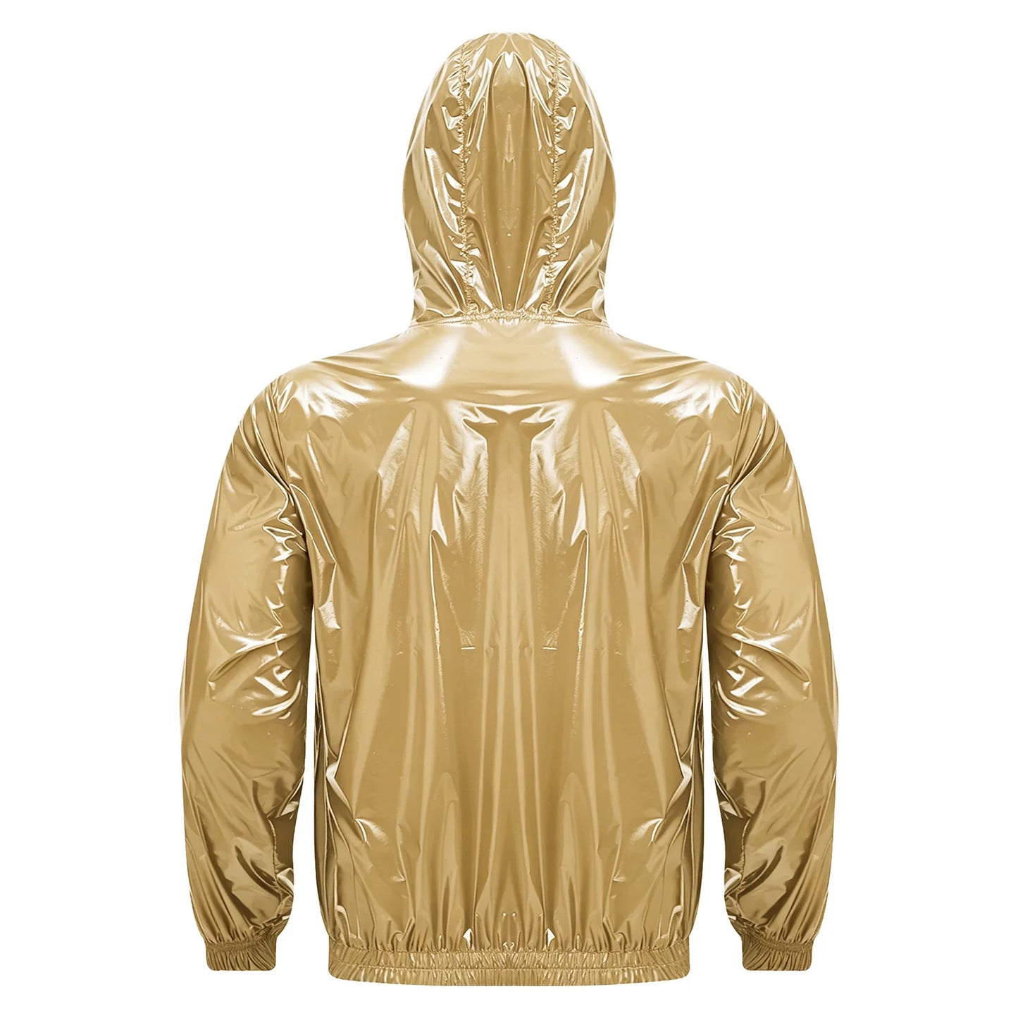 Mens Waterproof Hooded Breathable Raincoat