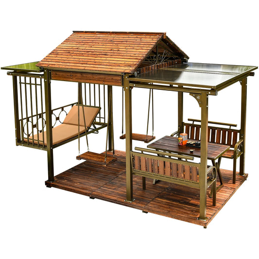 Multifunctional Outdoor Gazebo, Garden Structure,