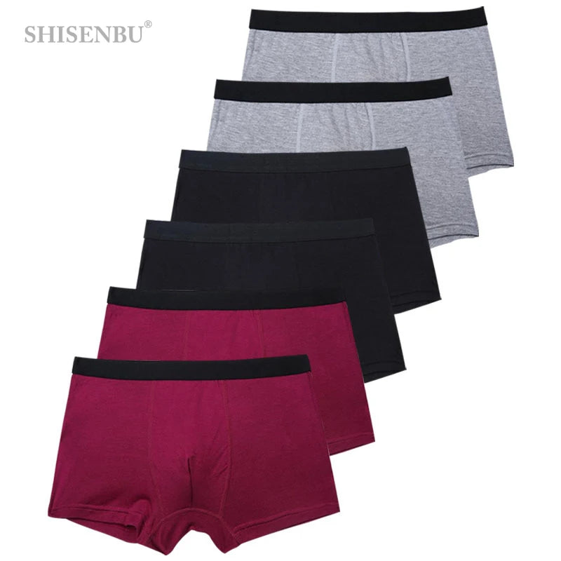 6pc Sexy  Boxer Men Breathable Underwear