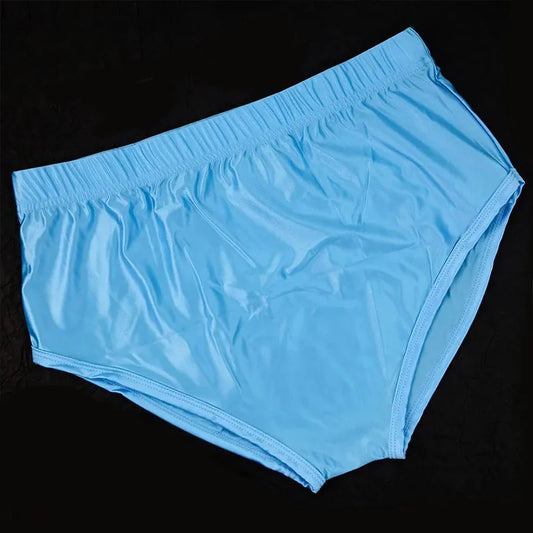 Shiny Ice Silk Satin Tight Elastic Panties