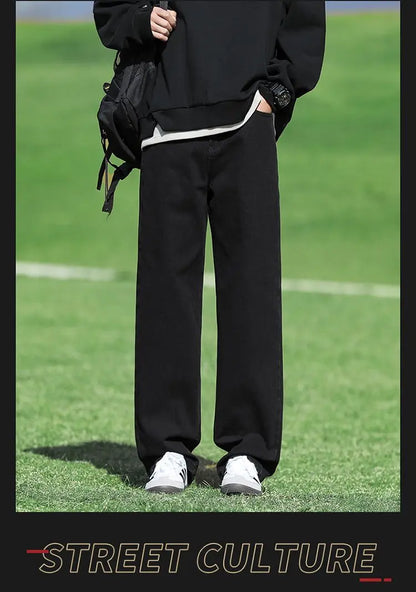 Men's Trendy Wide Leg Washed Jeans