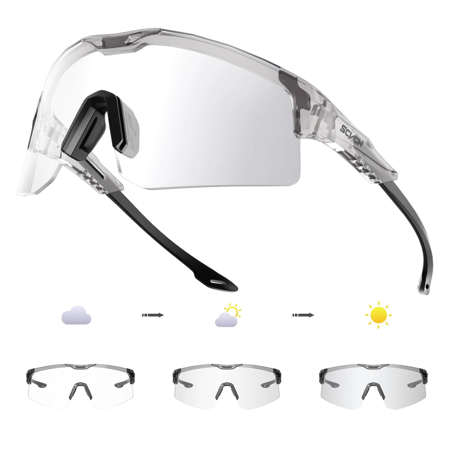 SCVCN Polarized Sports Sunglasses Cycling Glasses Riding