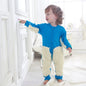 Girls Cleaning Mop Long Sleeve Crawling Jumpsuit