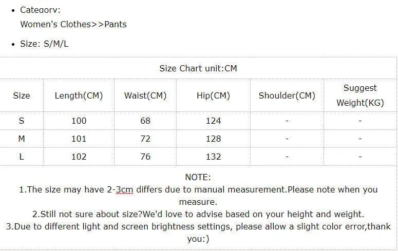 Women Casual High Waist Long Pants