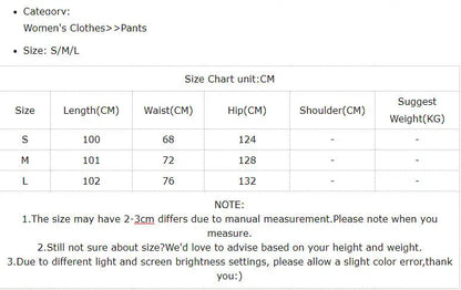 Women Casual High Waist Long Pants