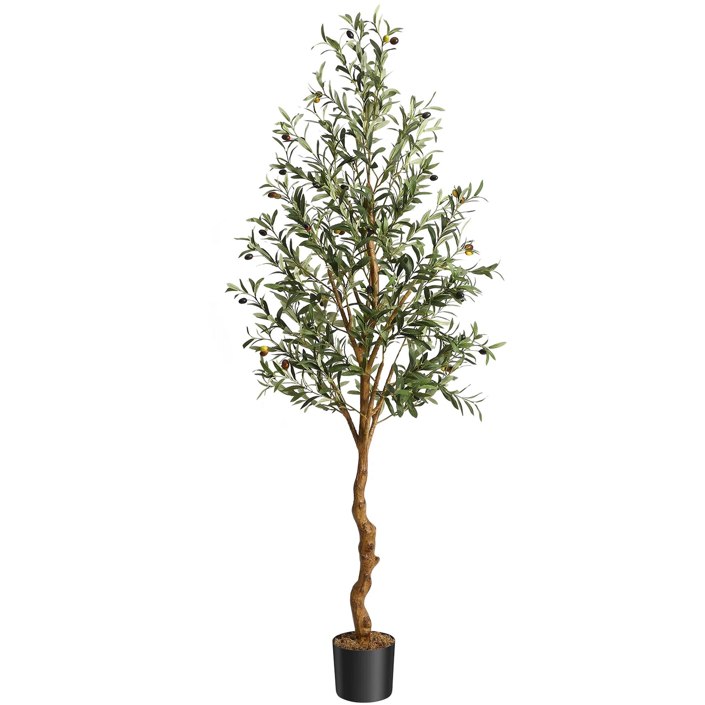 1Pc/2Pcs Artificial Olive Tree Fake Plastic Plants