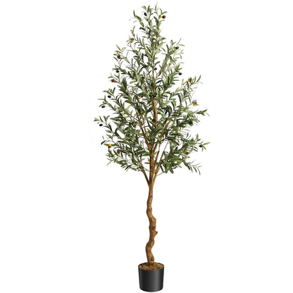 1Pc/2Pcs Artificial Olive Tree Fake Plastic Plants