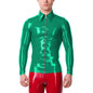 Mens Fashion Zipper Long Sleeve Jacket Turn-down Collar