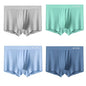 Men's Silk Flat Corner Antibacterial  Boxer Briefs