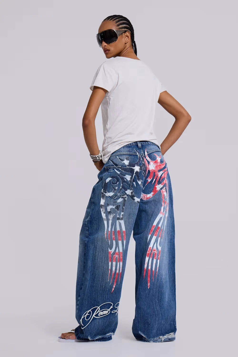 Vintage South Pole Black Denim Jeans Men's