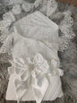 Boys/Girls French Lace Essential Receiving Blanket Ultra-Soft