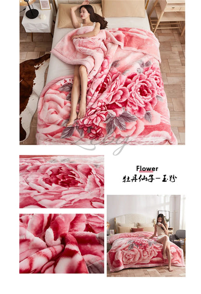European Style Warm Raschel Blanket Weighted Comforter