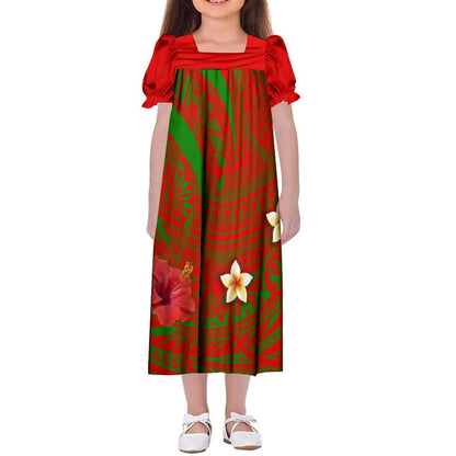 Mumu Dress Samoan Family Set Pacific Island Design