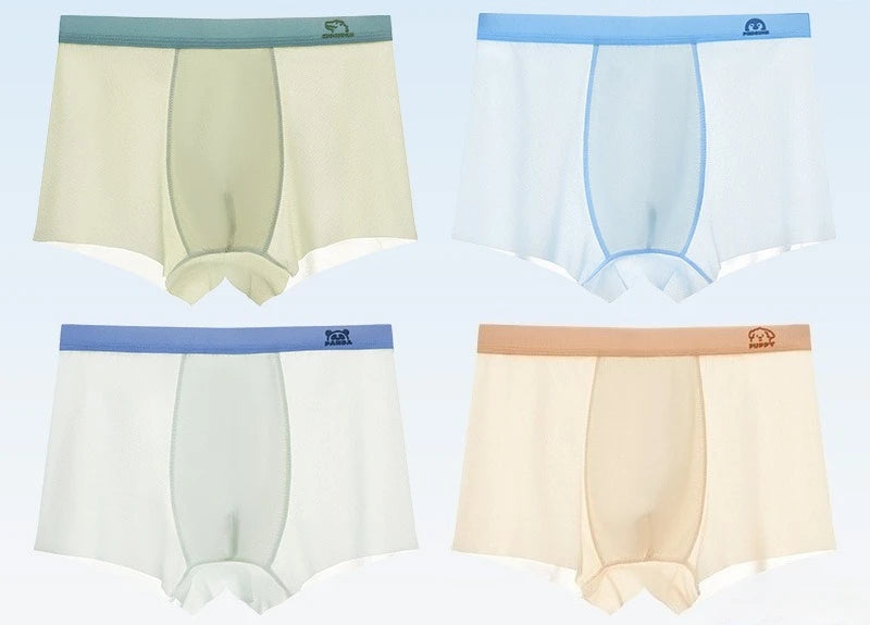 4PCS Breathable Boys Comfort Antibacteria Underwear