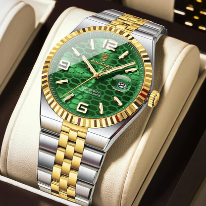 POEDAGAR High Quality Men Waterproof Luminous  Watch