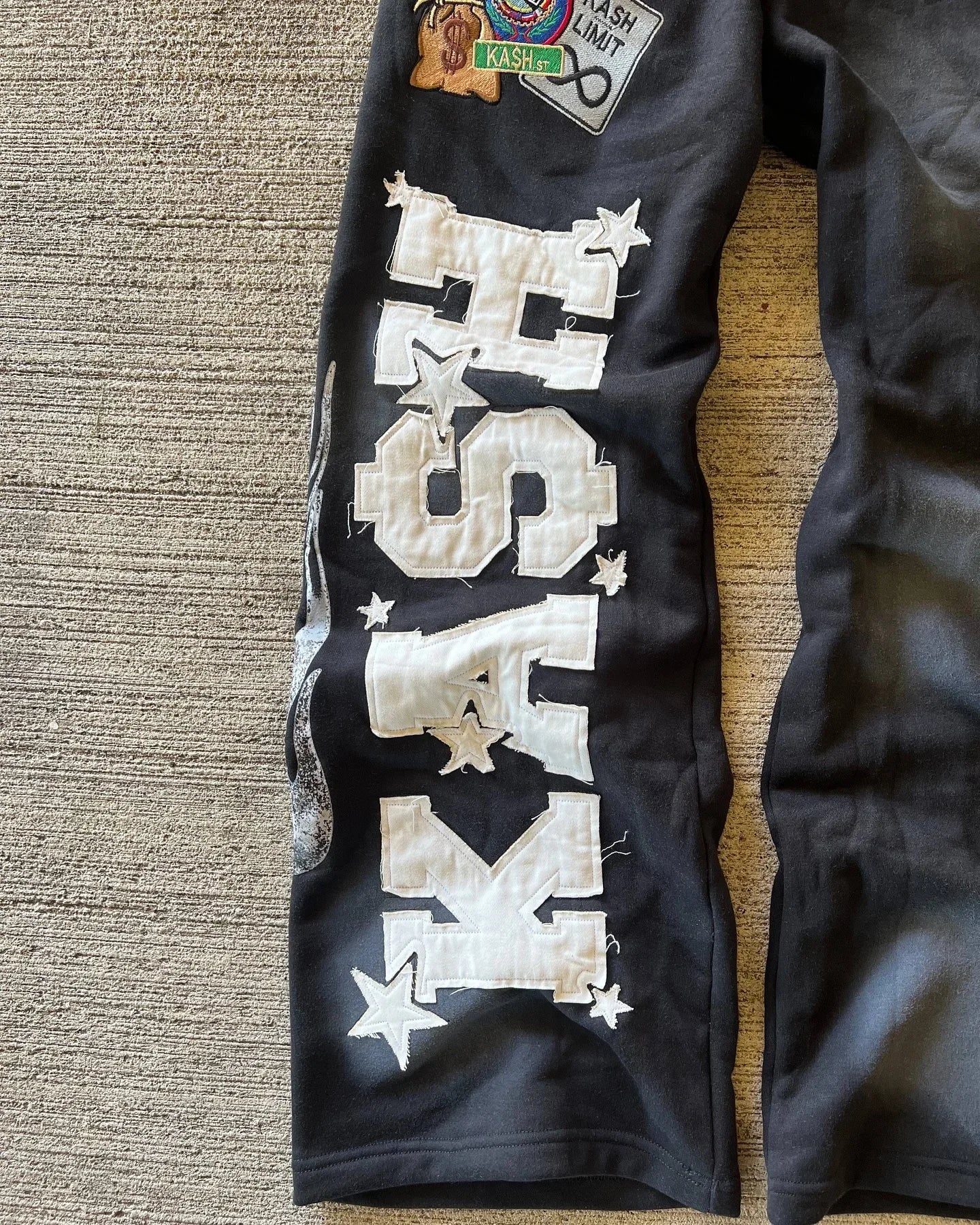 American Sweatpants Mens Gothic Hip Hop Baggy Elastic Waist