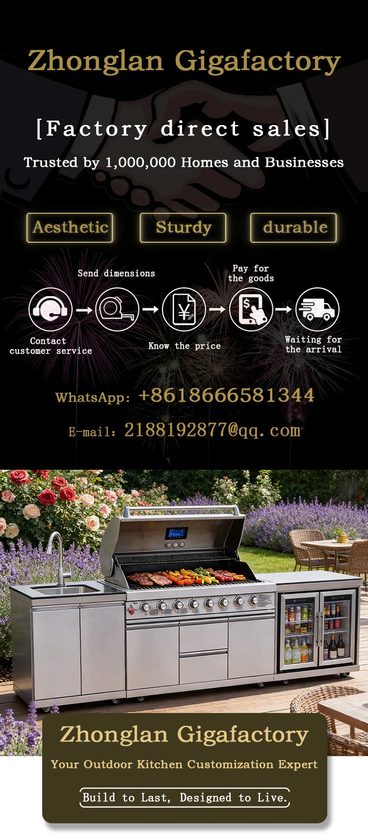 Cooktop Sink Fridge Rolling Movable Grill Wheels