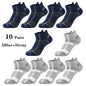 10 Pairs Men Ankle Athletic Socks