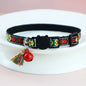 Adjustable cat collar with tassels and bells