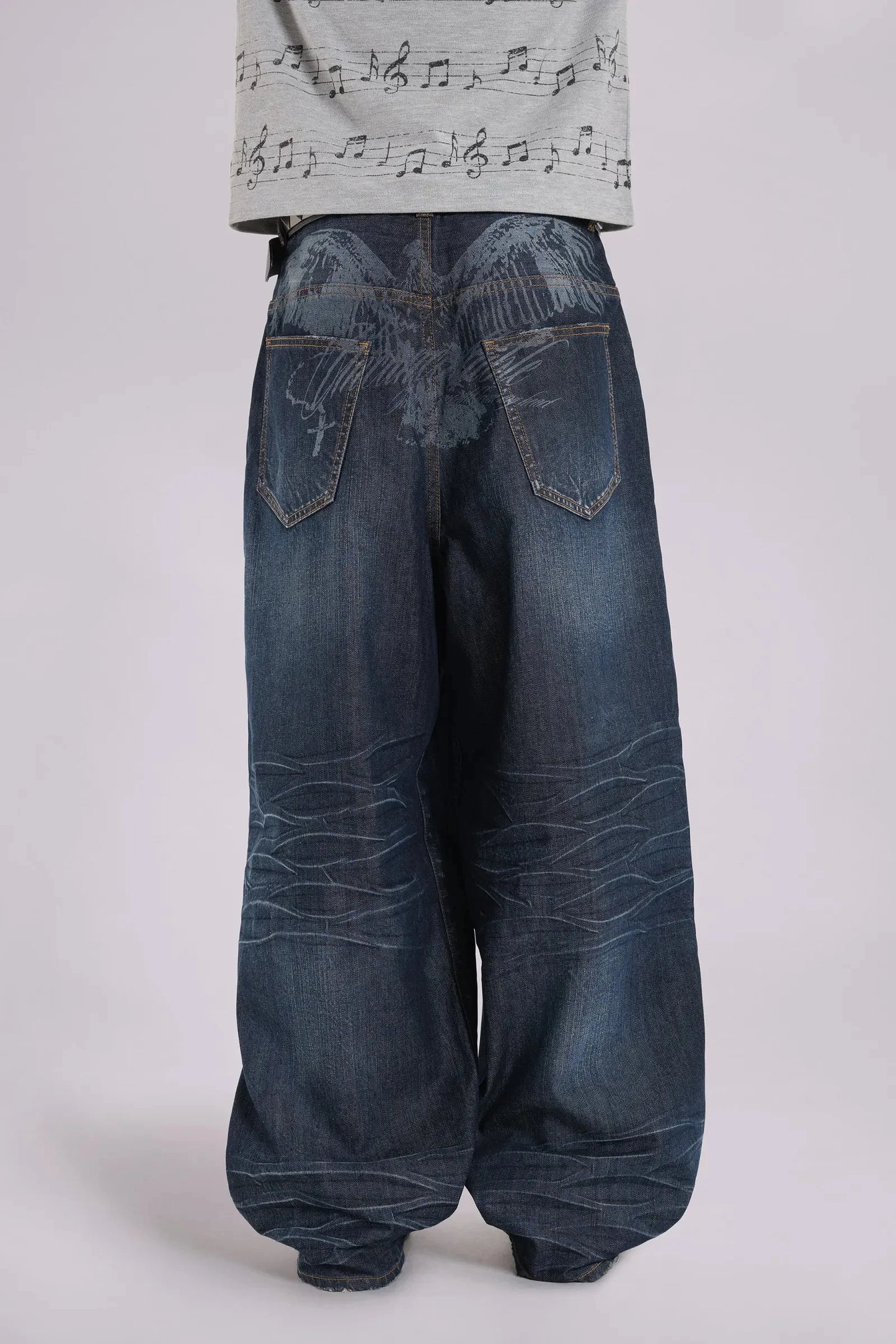 Vintage South Pole Black Denim Jeans Men's