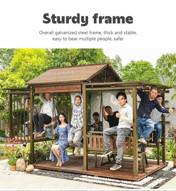 Multifunctional Outdoor Gazebo, Garden Structure,