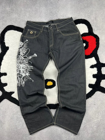 Vintage South Pole Black Denim Jeans Men's