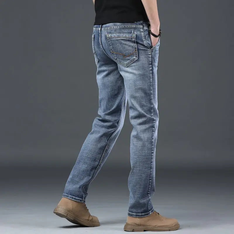 Slim Fit Skinny Tight Pipe Men's Jeans