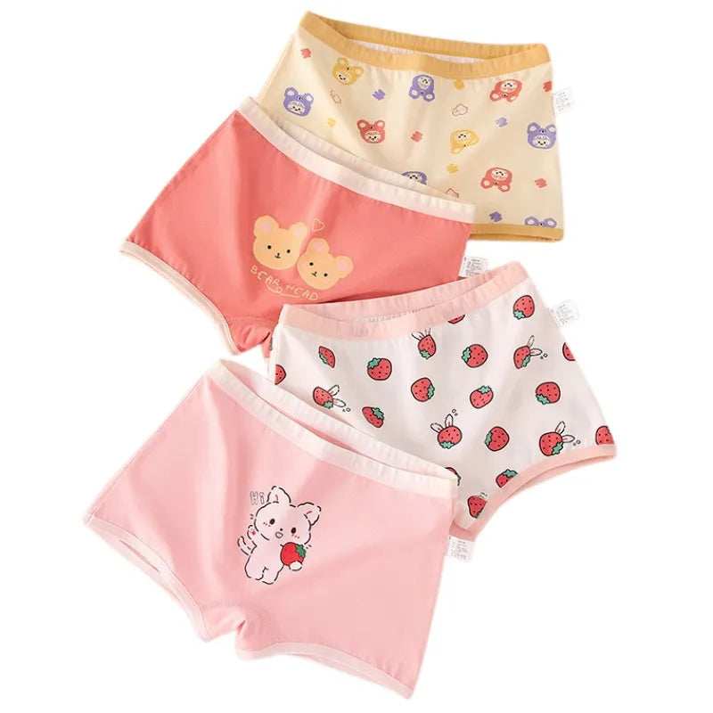 Girl Cotton Briefs Boxers Breathable Comfortable