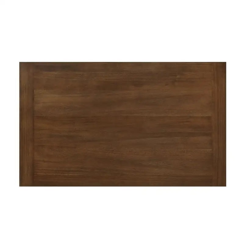 7-Piece Cherry Finish Table and 6 Upholstered Chairs Wooden