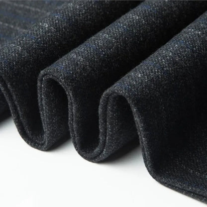 Mens High Waist Wool Trousers Cashmere Suit