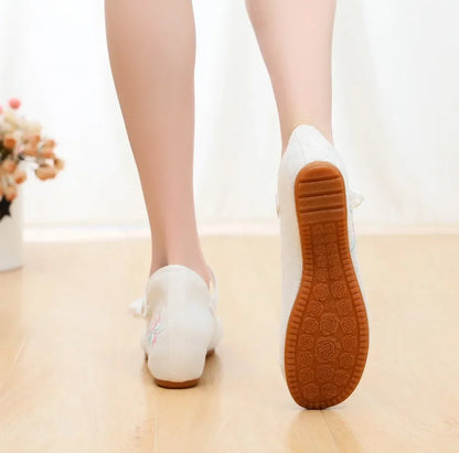 Women Casual Zapatos Vintage Cloth Single Shoes