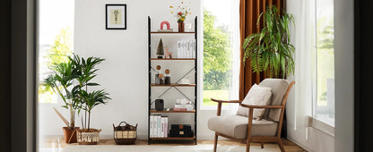 5 Tier Modern Book Case Storage Organizer