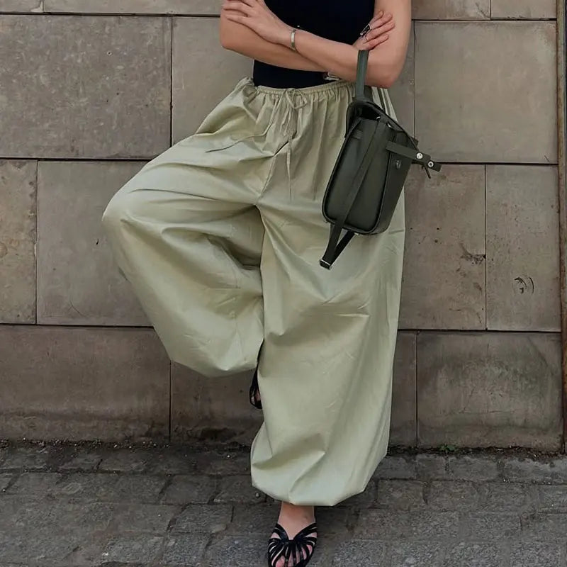 Women Casual High Waist Long Pants