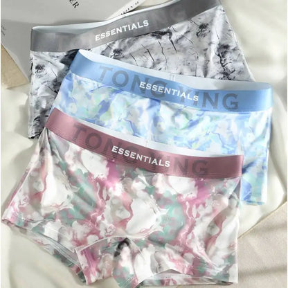 3pcs Women's Sports Boxers Shorts Ice Silk
