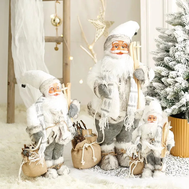 Large Standing Santa Figurine Doll Home Decoration