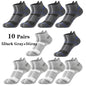 10 Pairs Men Ankle Athletic Socks