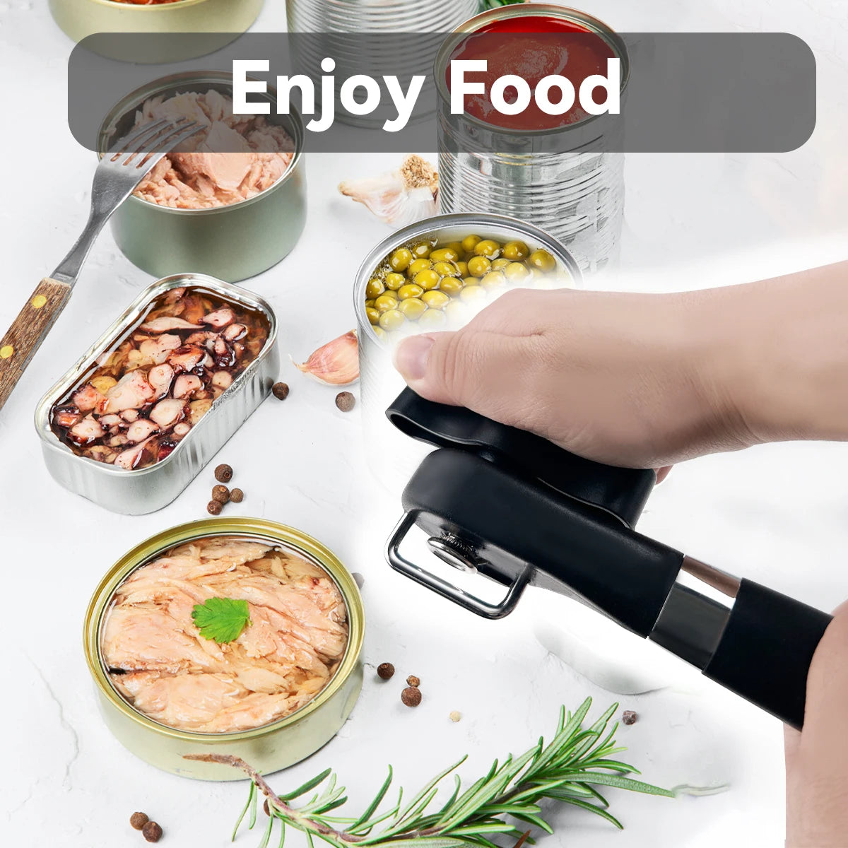 Safe Cut Can Opener Food Grade Stainless Steel