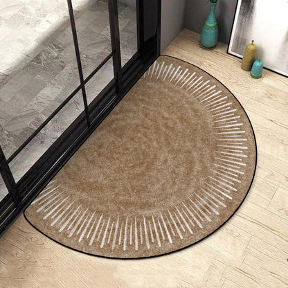 Semi-circular Carpet Outdoor Rug Modern Art