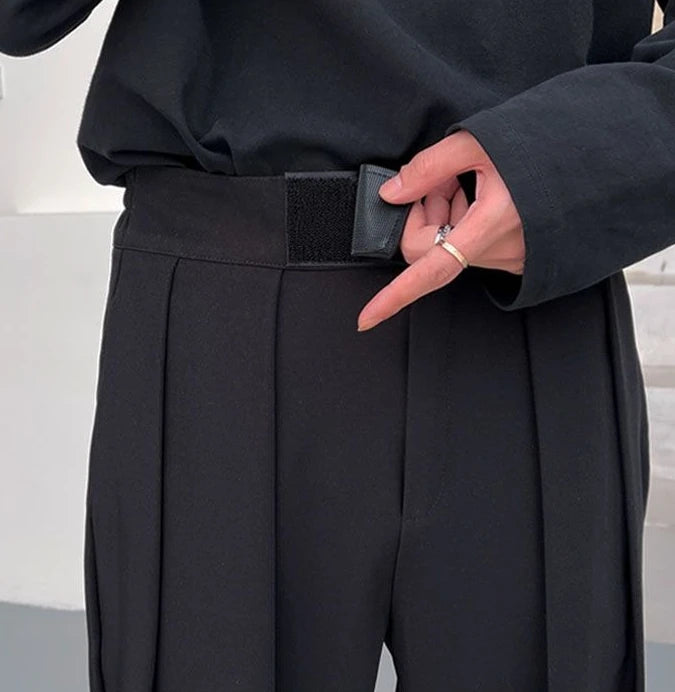 Solid Color Baggy Casual Harem Pants Men