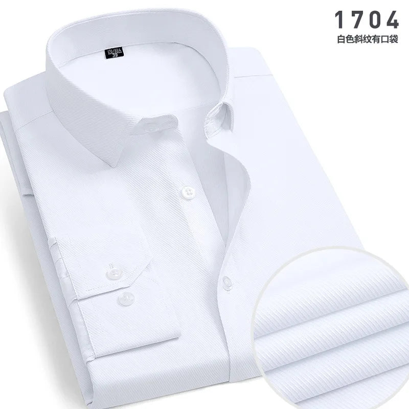 Mens Long-sleeved Non-ironing Anti-wrinkle Shirts