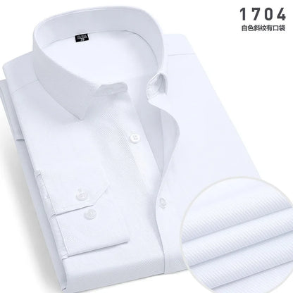Mens Long-sleeved Non-ironing Anti-wrinkle Shirts