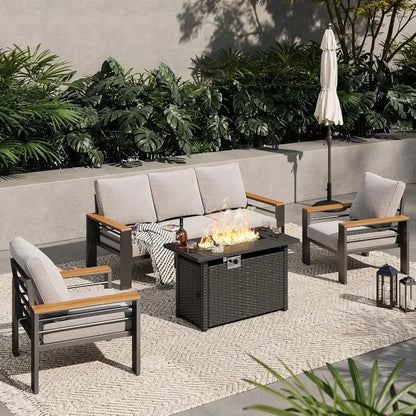 Outdoor Sectional with Coffee Table, Patio Sets