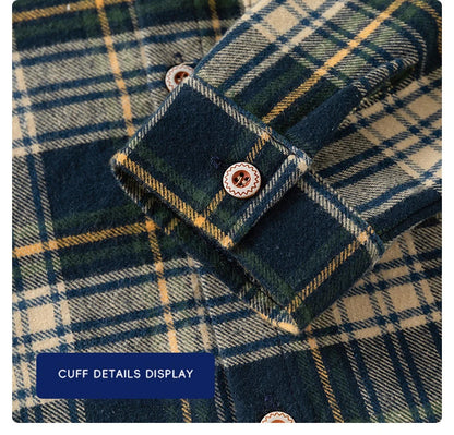 Kids Shirts With Collar Long Sleeved Plaid