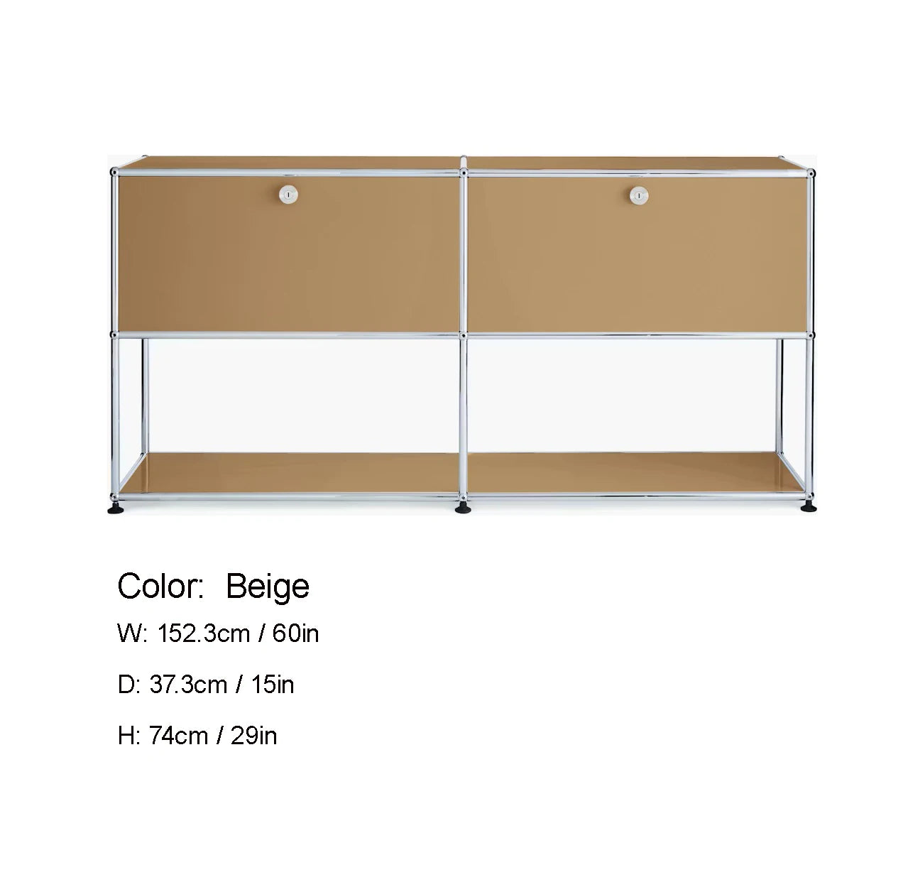 Modular DIY Metal TV Stand Cabinet Storage