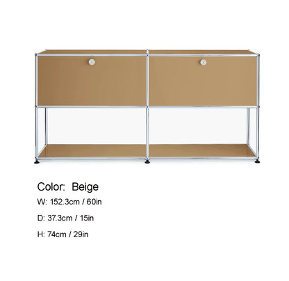 Modular DIY Metal TV Stand Cabinet Storage