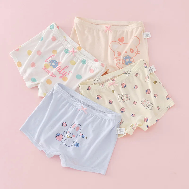 Girl Cotton Briefs Boxers Breathable Comfortable