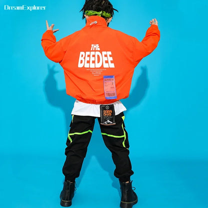 Boys/Girls Hip Hop Jacket Cargo Pants Child Pullover