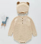 Baby Girls Knitted Bodysuit Long Sleeve Ruffled